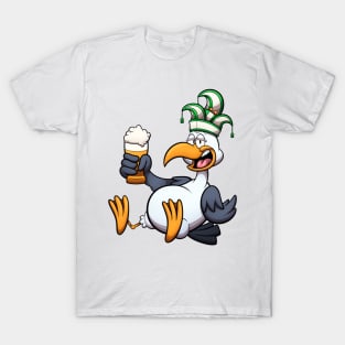 Dutch Carnaval Seagull With Beer T-Shirt